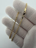 18" 14k Yellow Gold Rope 2.5mm 8.7g