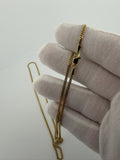 24" 14k Yellow Gold Cuban 2mm 8.9g