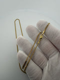 24 inch 2mm Cuban link chain in 14K yellow gold, 8.54g, view 5 - Ott Family Jewelry