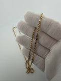 24" 14k Yellow Gold Rope 2.5mm 4.2g