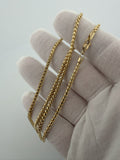 20" 14k Yellow Gold Franco 2.2mm 15.12g