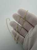 20" 14K Yellow Gold Paperclip 2mm 1.2g