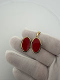 1.25" 14K Yellow Gold Oval Locket 4mm Bail 3.9g