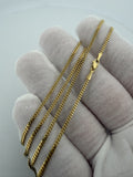 22" 14k Yellow Gold Cuban 1.75mm 5.42g