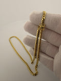 18" 14k Yellow Gold Cuban 4mm 22.65g