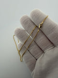 16" 14k Yellow Gold Rounded Box Chain 1.5mm 2.3g