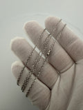 24" 14k White Gold Herme$ 2mm 5.15g