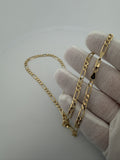 20" 14K Yellow Gold Figaro 4mm 10.81g