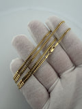22" 2.5mm solid 14K yellow gold Cuban link chain, 10.45g – Ott Family Jewelry (5)