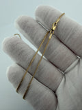 24" 10k Yellow Gold Franco 1mm 4.3g