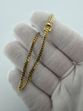 7" 14k Yellow Gold Cuban 3mm 5.72g