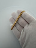 7" 14K Yellow Gold Cuban Bracelet 6mm 22.73g