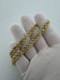 22" 14K Yellow Gold Rope 4mm 7.3g