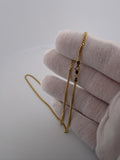 16" 14K Yellow Gold Cuban Chain 2mm 5.5g