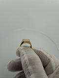 Size 7 14k Gold Two Tone Square Signet Ring 3.9g
