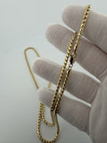 26" 14K Yellow Gold Franco 3mm 35.45g