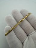 7.25" 14k Yellow Gold Cuban 4mm 9.82g