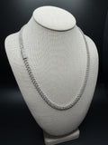 22" Silver 13ctw VS/VVS Lab Diamond Cuban Link 6mm 42.0g