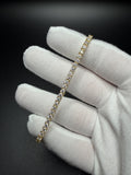 8" 3mm moissanite tennis bracelet, gold over 925 silver, 10.2g – Ott Family Jewelry (5)