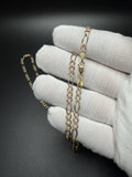 Pre-Owned 26" 14k Tri-Color Gold Figaro 4mm 13.0g