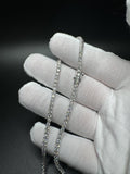 16" Silver 10ctw E-F VS/VVS Lab Diamond Tennis Chain 2.6mm 10.8g