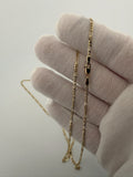 22" 14K Yellow Gold Figaro 2mm 3.93g