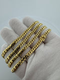 24" 10K Yellow Gold Cuban Chain 5mm 41.59g
