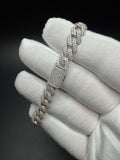 7" 8mm silver moissanite Cuban bracelet, 4.3ctw D VVS1, 20.9g – Ott Family Jewelry (5)