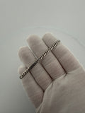 7" 14k White Gold Cuban 4mm 10.6g