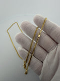 24" 14K Yellow Gold Cuban Chain 2.5mm 12.2g