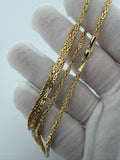 22" 14K Yellow Gold Byzantine 2mm 7.23g