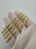 22" 10k Yellow Gold Cuban 3mm 12.9g