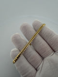 7.5" 14k Yellow Gold Cuban 4mm 10.05g
