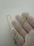 22" 14K Yellow Gold Paperclip 2mm 2.73g