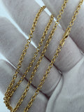 18" 14K Yellow Gold Cable 2.5mm 7.5g