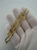 22" 3mm solid 14K yellow gold Cuban link chain, 14.7g – Ott Family Jewelry (5)