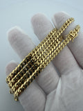 22 inch 5mm Cuban link chain in 14K yellow gold, 42.25g, view 5 - Ott Family Jewelry