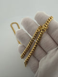 22" 14k Yellow Gold Cuban 5.5mm 18.8g