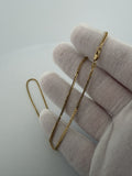 16" 14K Yellow Gold Foxtail Franco 2mm 4.1g