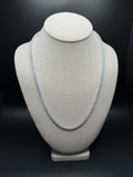 22" Silver 18ctw Moissanite Tennis Chain 3mm 26.5g