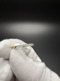 Size 7 14k Yellow Gold 1/2ctw E-F VS/VVS Lab Diamond Half Eternity Band 2mm 1.9g