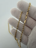 20 inch 3mm rope chain in 14K yellow gold, 3.7g, view 5 - Ott Family Jewelry