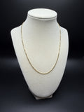 18" 14K Yellow Gold Box Chain 1.5mm 6.65g