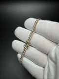 7" 14K Yellow Gold 7.18ctw E-F VS Lab Diamond Tennis EGL Certified – 3.5mm – 9.20g