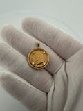 14K Gold Krugerrand in 14K Bezel 3.3mm Bail 4.85g