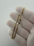 7.5" 2.5mm solid 14K yellow gold Cuban link bracelet, 3.6g – Ott Family Jewelry (5)
