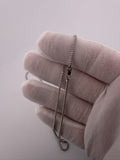 20" 14K White Gold Franco 1.8mm 7.5g