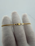 6.25" 14K Yellow Gold Cuban Baby ID Bracelet 2.5mm 2.0g