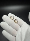 13mm x 5mm 14K yellow gold flat edge hoop earrings, 2.24g – Ott Family Jewelry (5)