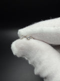 14k White Gold 1/4ctw VS/VVS Lab Diamond Studs Screw Back Posts .6g